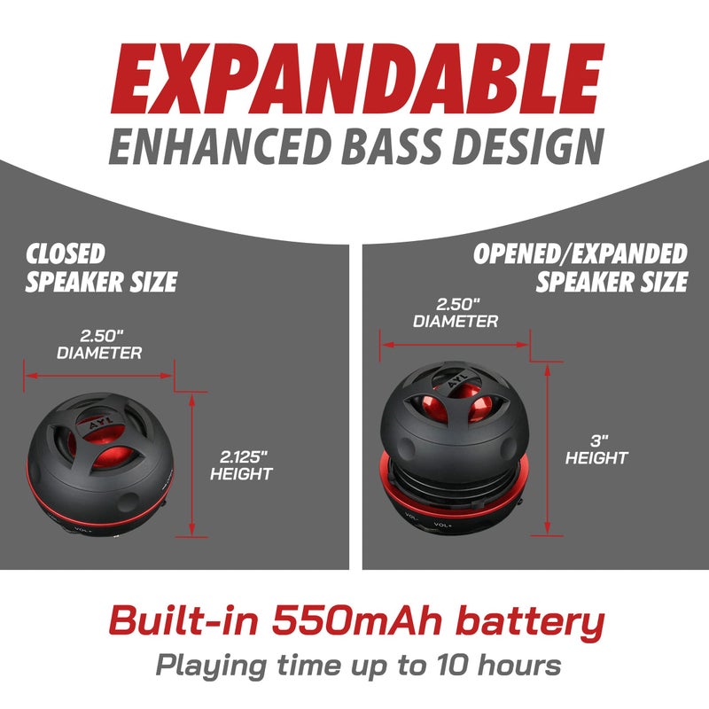 AYL Mini Speaker System, Portable Plug-in Speaker with 3.5mm Aux Input, External Audio for Laptop Computer, MP3 Player, iPhone, iPad, Cell Phone (Black) - Image 4